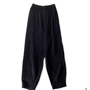 ANAAK PRIMA ARABESQUE PANTS IN ONYX black  Cotton Gauze Size 0 XS